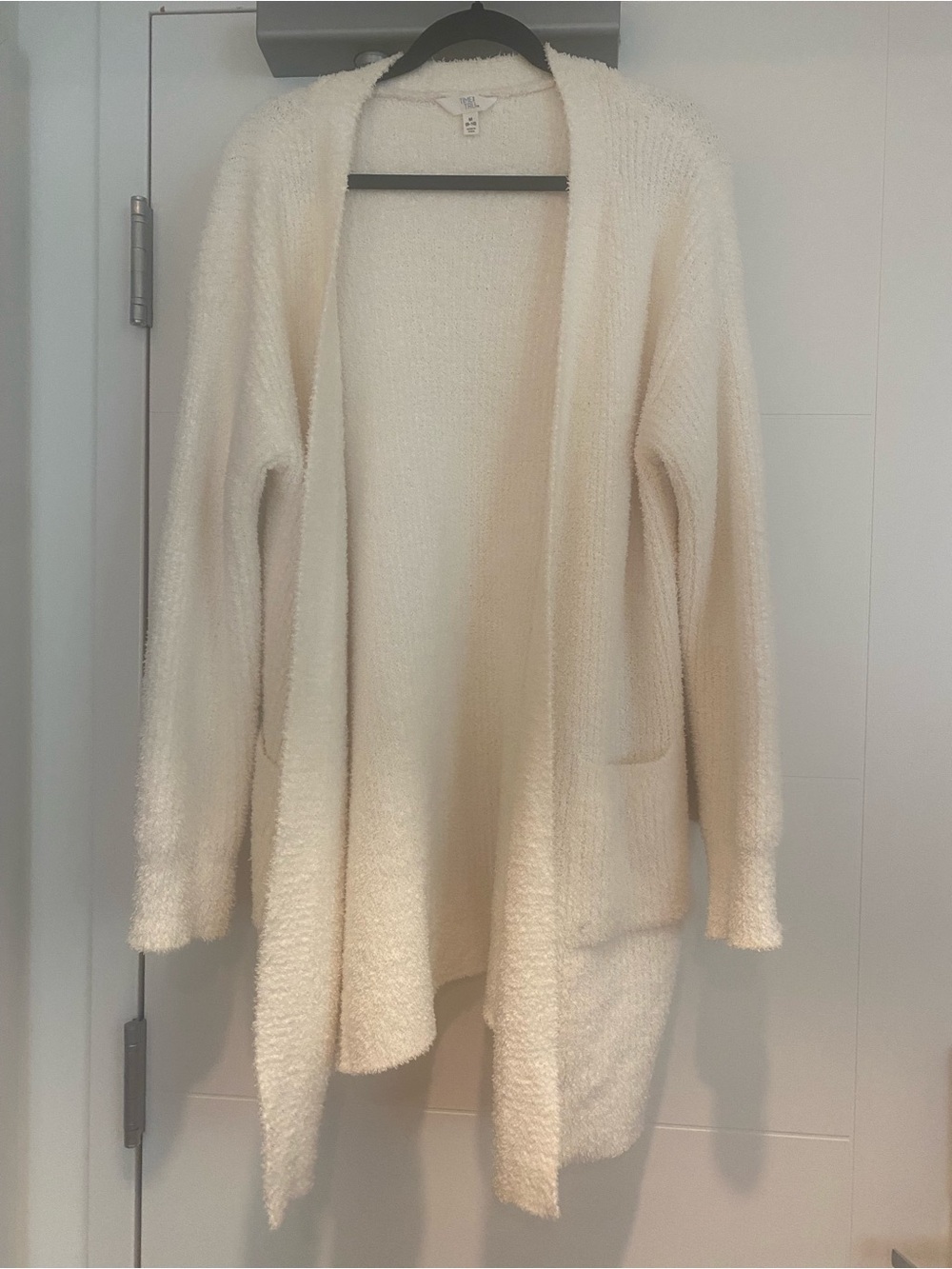 💕Fuzzy White Cardigan💕